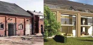 Ansicht Südfassade Vorher-Nachher