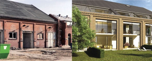 Ansicht Südfassade Vorher-Nachher