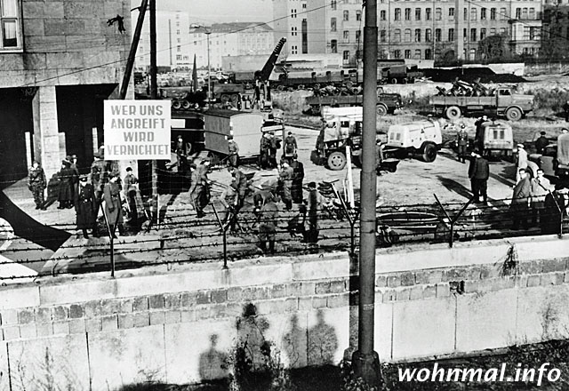 Propaganda und Grenzbefestigung an der Niederkirchnerstraße