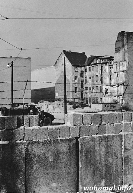 Berliner Mauer 1962: halbfertiges Provisorium