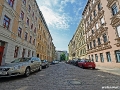 Sanierte Gründerzeitfassaden im Hallenser Paulusviertel