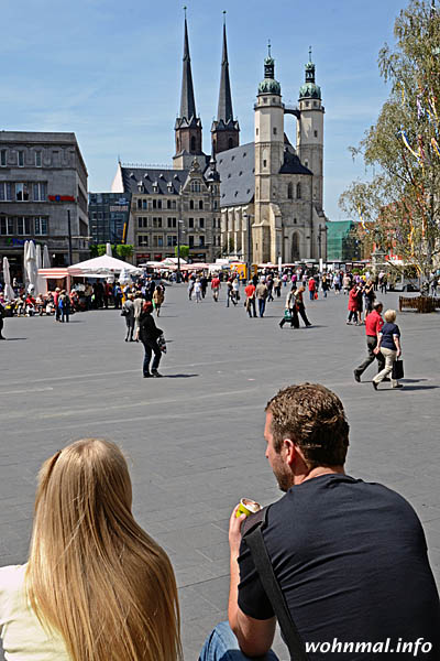 Der Marktplatz in Halle (Saale)