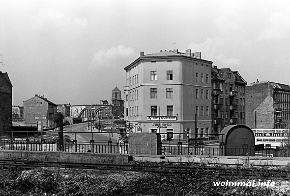 Blick vom S-Bahnhof Spandau 1957