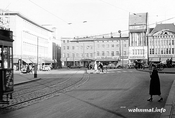 Marktplatz in Spandau 1957