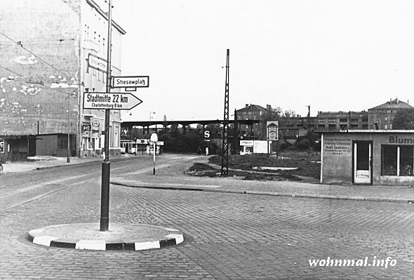 Spandau - Stresowplatz und S-Bahnhof 1957
