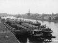 Lastkähne auf der Unterhavel in Spandau 1957