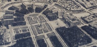 Entwurf des Berliner Architekten Hans Poelzig zur Erweiterung des Reichstages und Gestaltung des Platzes der Republik (1929)