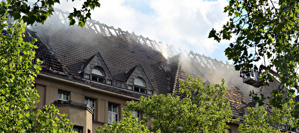 Haus Cumberland nach dem Brand