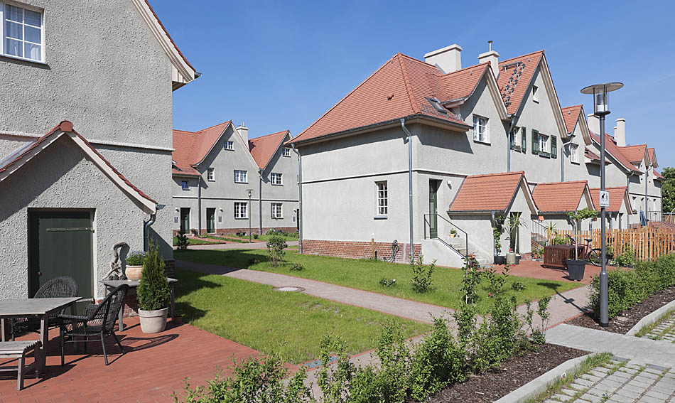 Architektonisches Juwel  in neuem Glanz: die Führung durch die Preußensiedlung in Altglienicke ist sicherlich einer der Höhepunkte des diesjährigen "Tags der Architektur" in der Hauptstadt. Foto: Terraplan